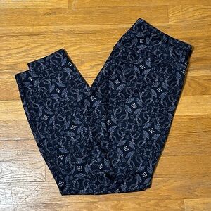 Patagonia Capilene Midweight Blue Patterned Leggings Size Medium